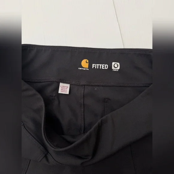 Carhartt Force Black Fitted Utility Leggings Size L - Picture 7 of 13